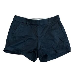 J Crew Black Chino Shorts